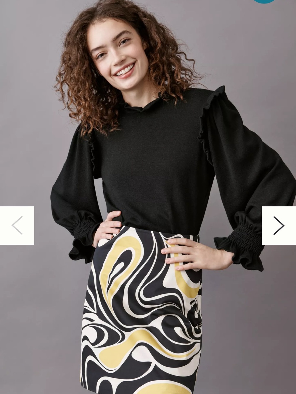 Anthropologie Corey Lynn Calter Wavy Mini Skirt - old money sold at $129